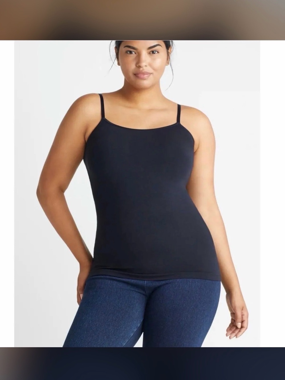 YUMMIE CONVERTIBLE SHAPING CAMIS BLACK YT5-165 Size 2X/3X.